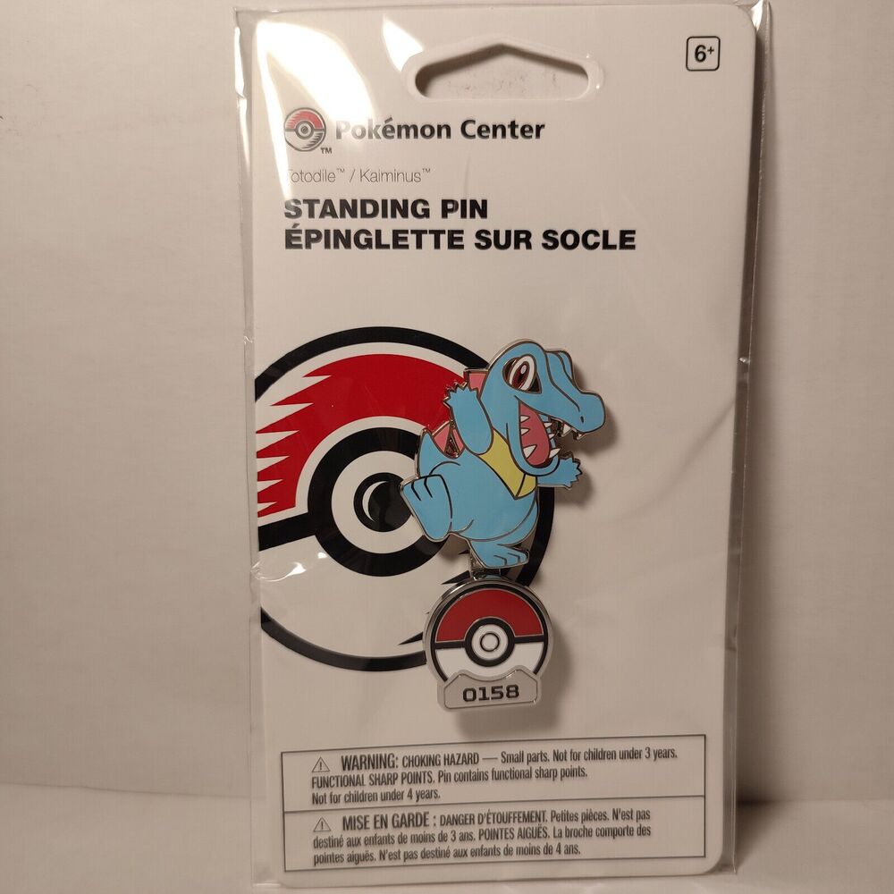Pokemon Totodile Enamel Pin Official Nintendo Collectible Standing Pin Badge